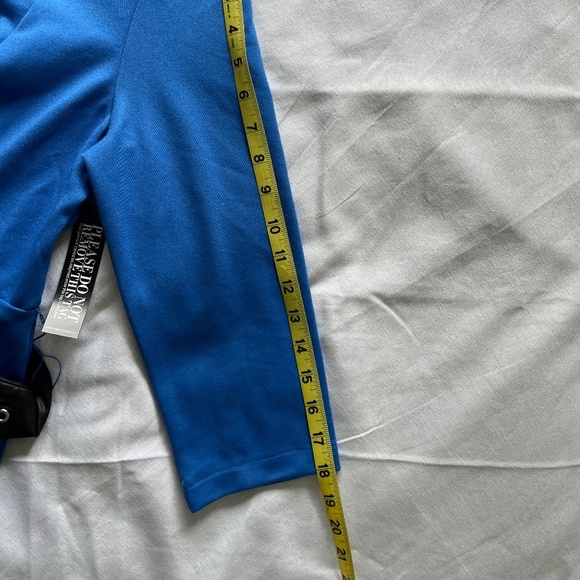 New York & Company Tall V-Neck Belted Flare Dress Super-flex Sz L/Petite - Picture 9 of 16